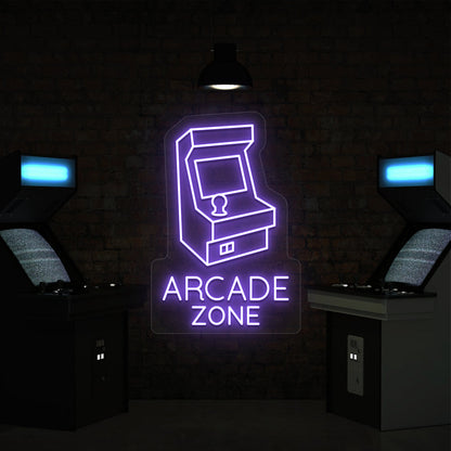 Nostalgic Arcade Zone Vintage Neon Sign