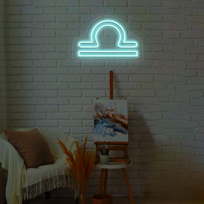 Libra Zodiac Neon Sign