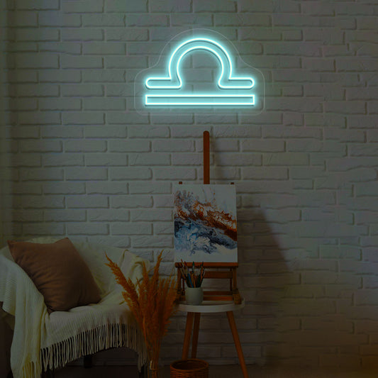 Libra Zodiac Neon Sign