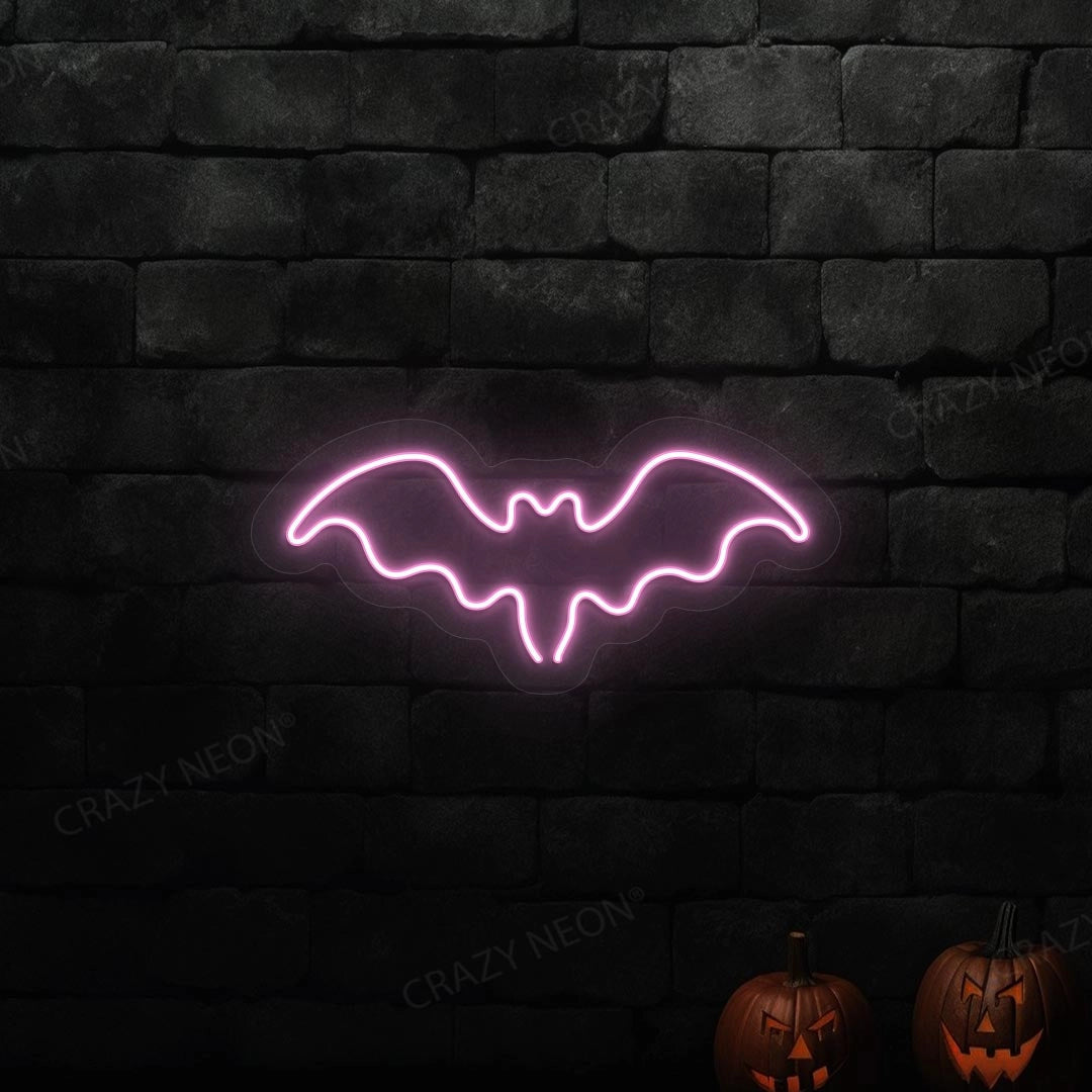 Halloween Bat Neon Sign