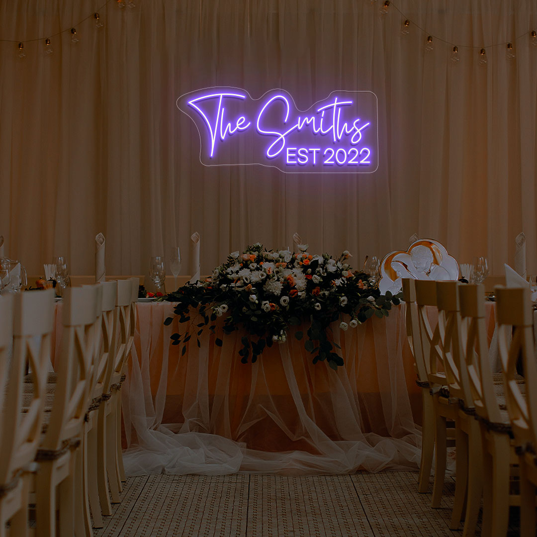 Personalized Name With Est Year Neon Sign