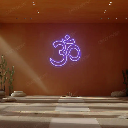 Om Symbol Neon Sign