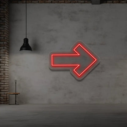 Right Arrow Neon Sign