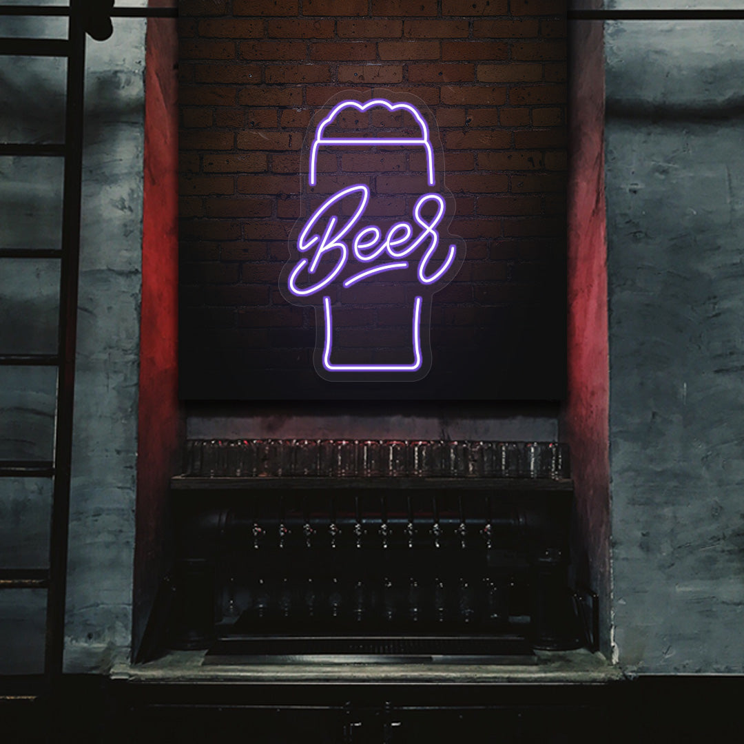 Beer Glass Neon Sign