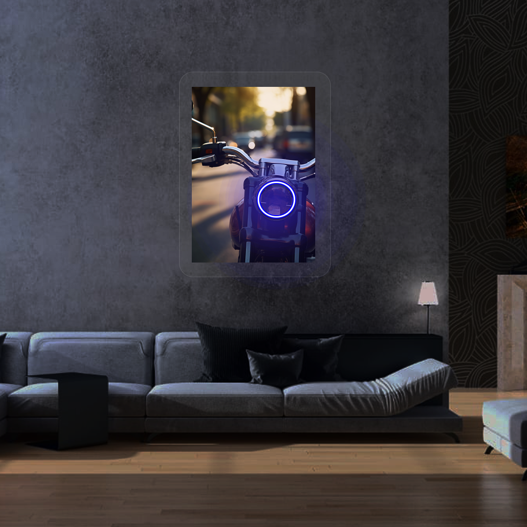 Halo Urban Moto Neon Artwork Sign