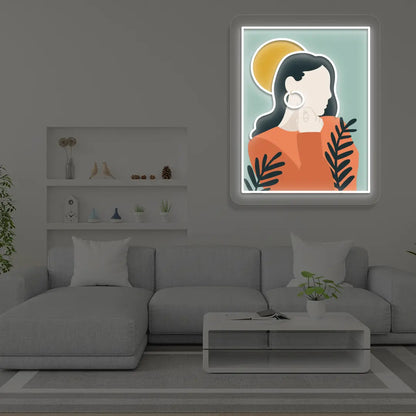 Calm Aura Abstract Neon Artwork Sign