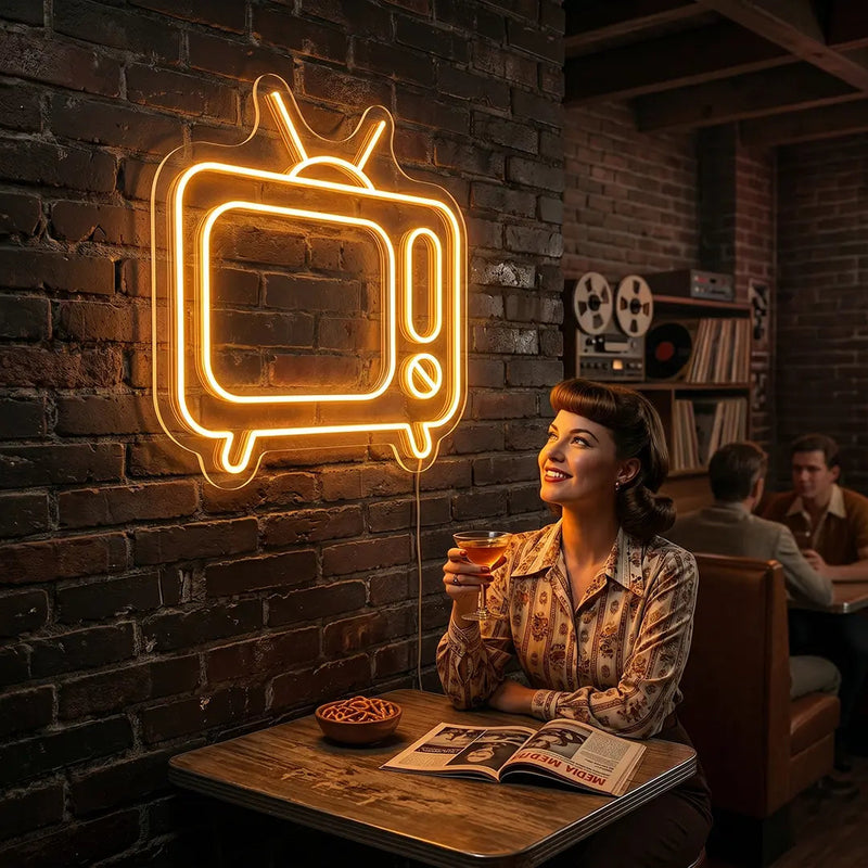 Retro TV Vintage Neon Sign