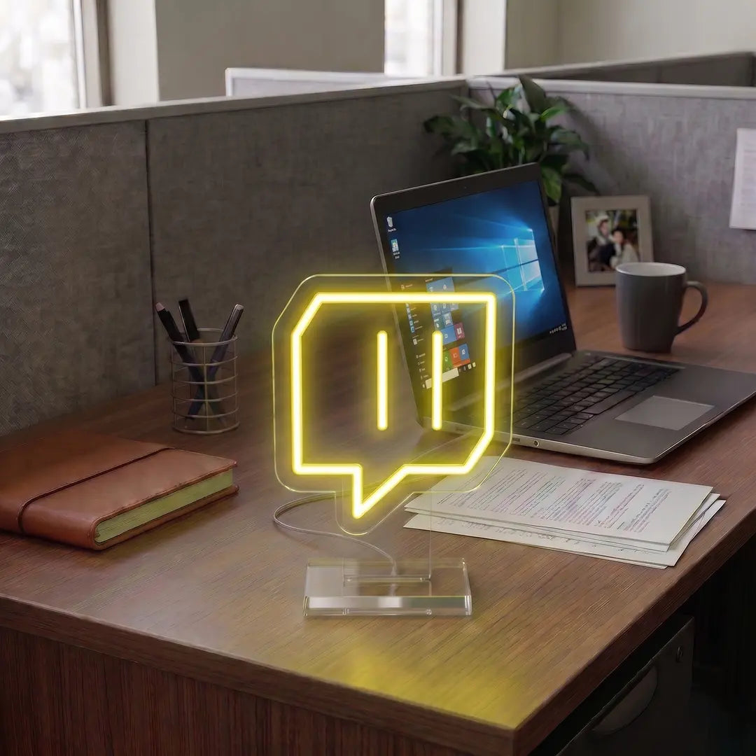 Twitch Logo Mini Neon Sign