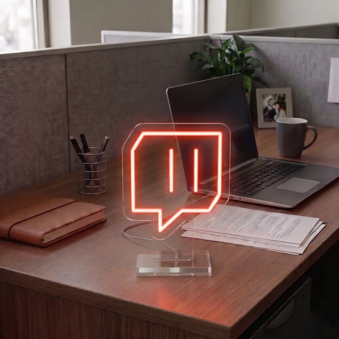 Twitch Logo Mini Neon Sign