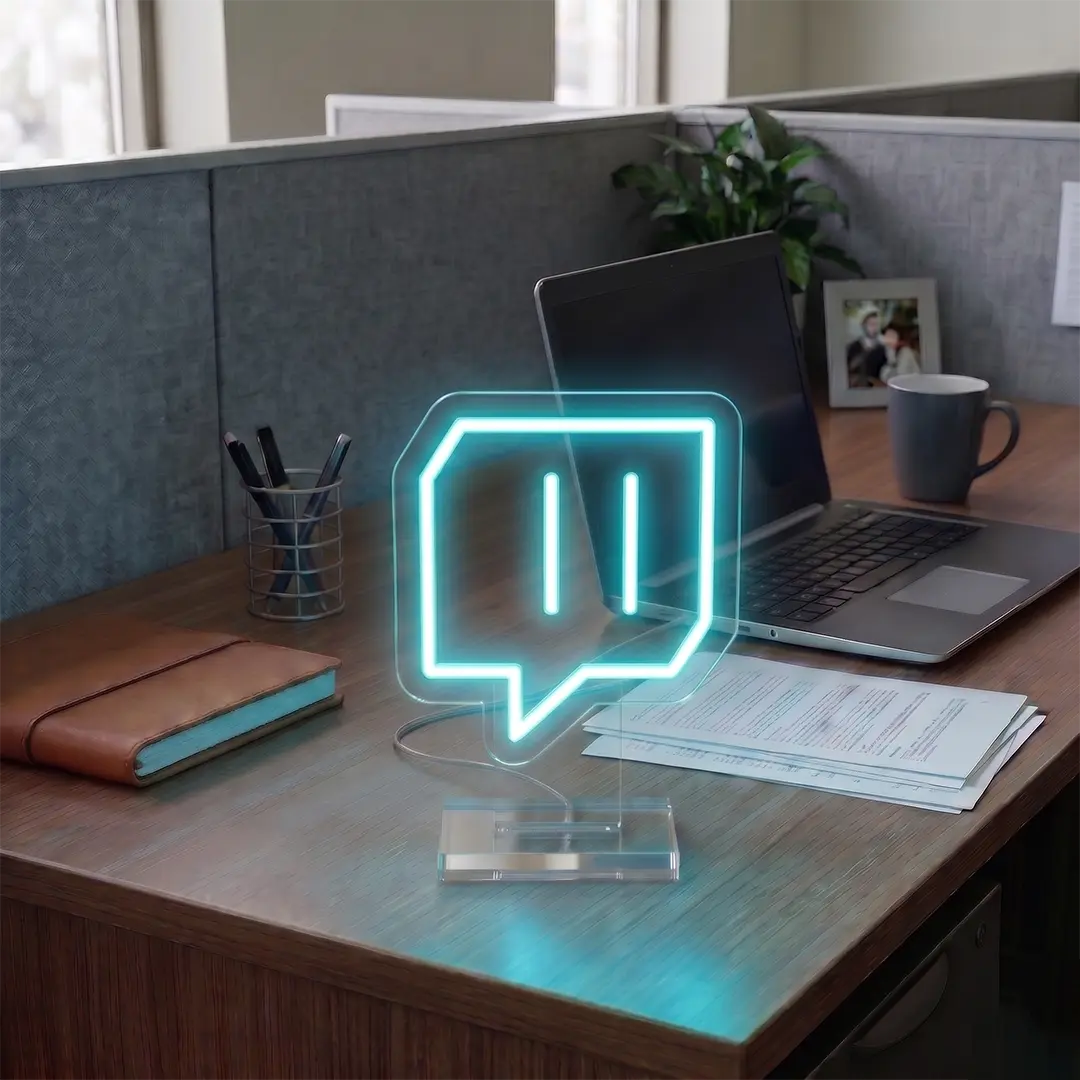 Twitch Logo Mini Neon Sign