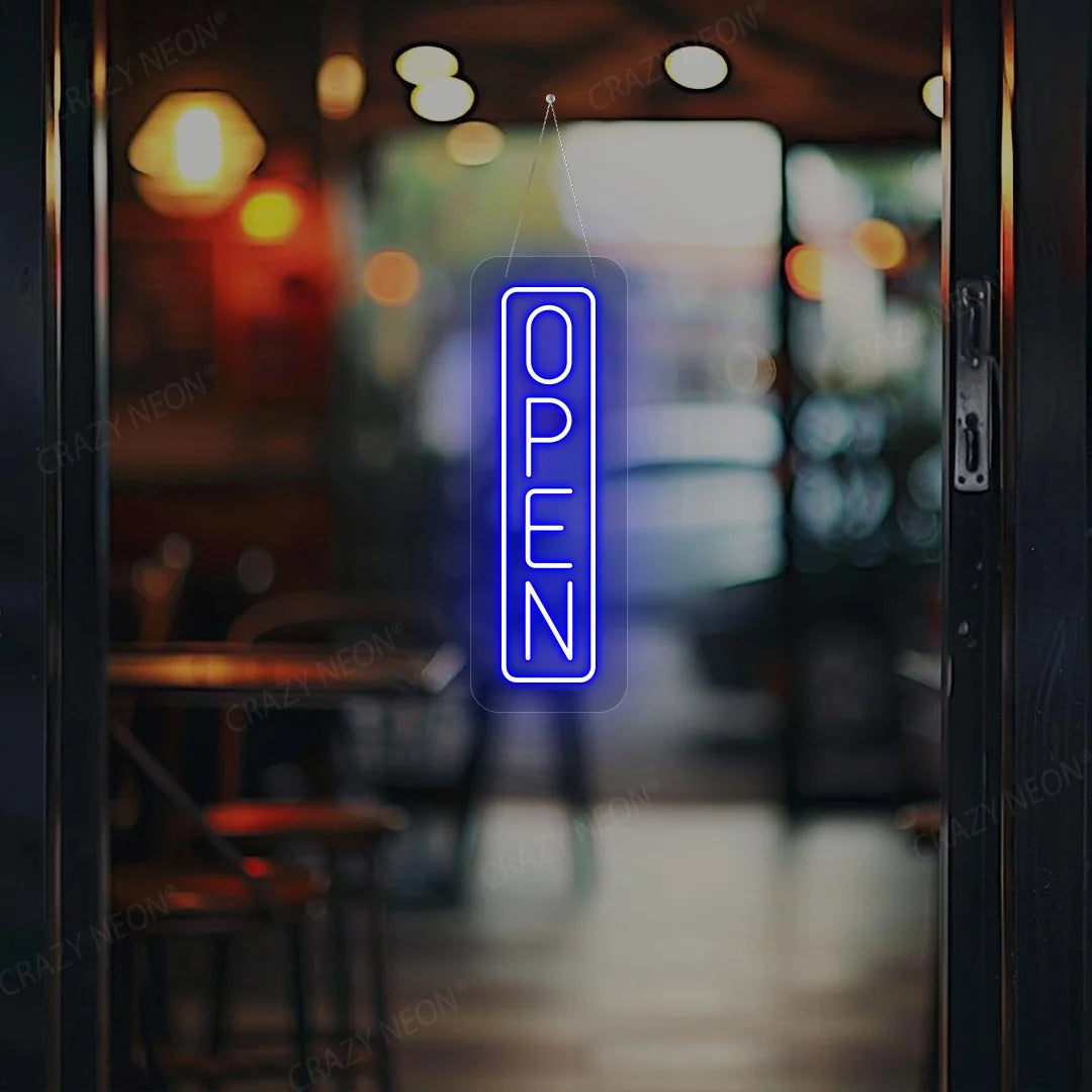 CRAZY NEON Vertical Open LED Neon Sign