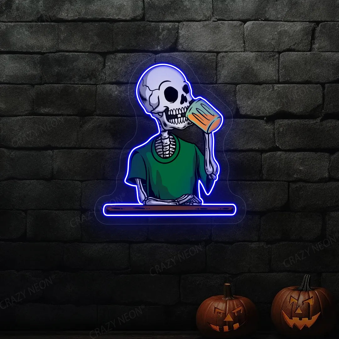 Skeleton Neon Sign