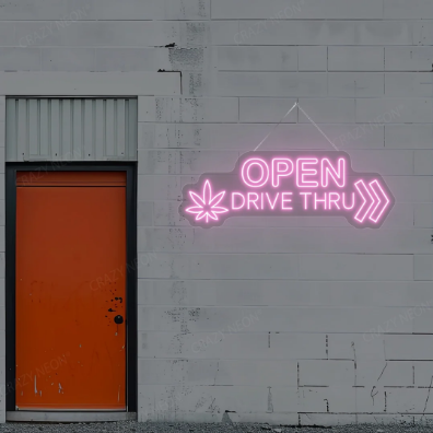 Drive Thru Open LED Neon Sign