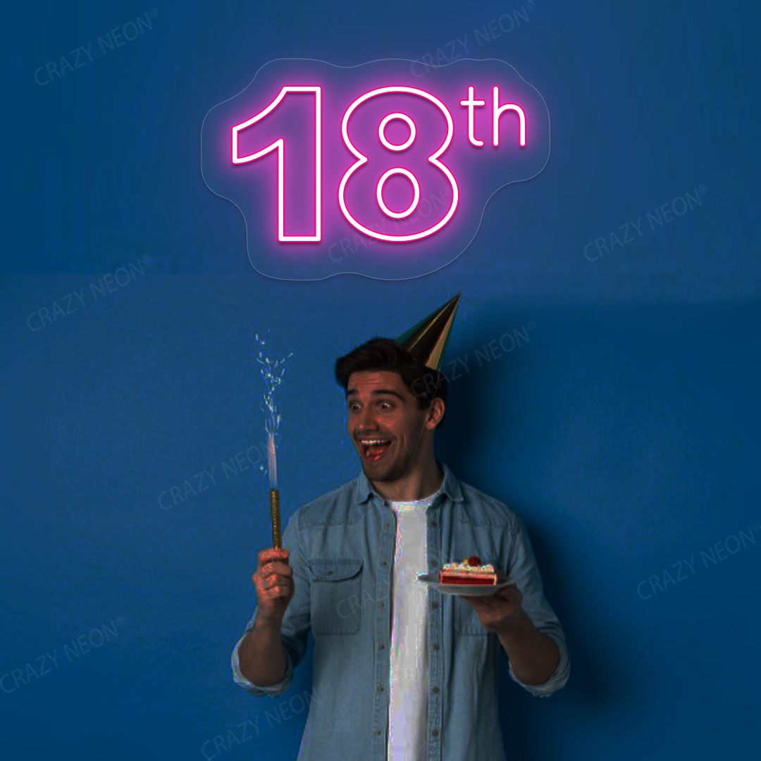 18 Neon Sign