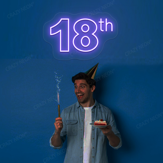 18 Neon Sign