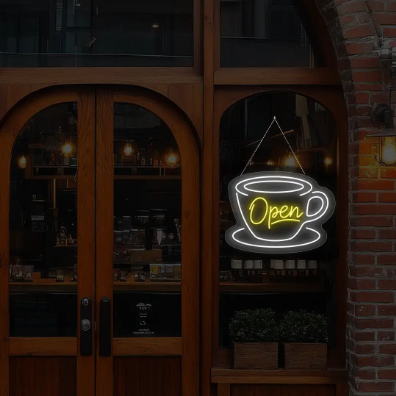 Coffee Open Neon Sign