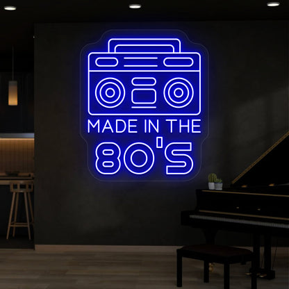 Made in the 80s Stereo Vintage Neon Sign