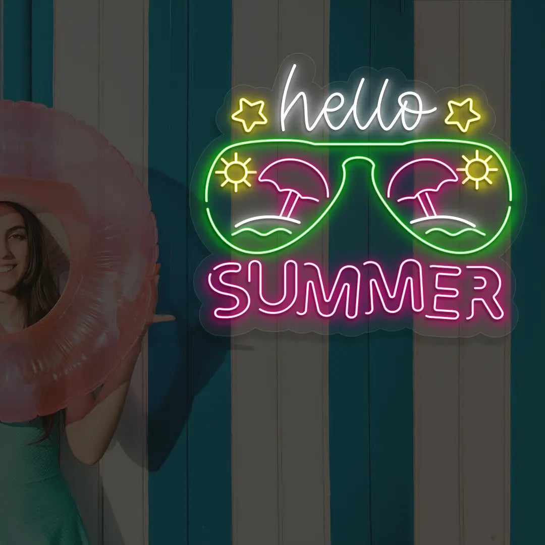 Hello Summer Neon Sign