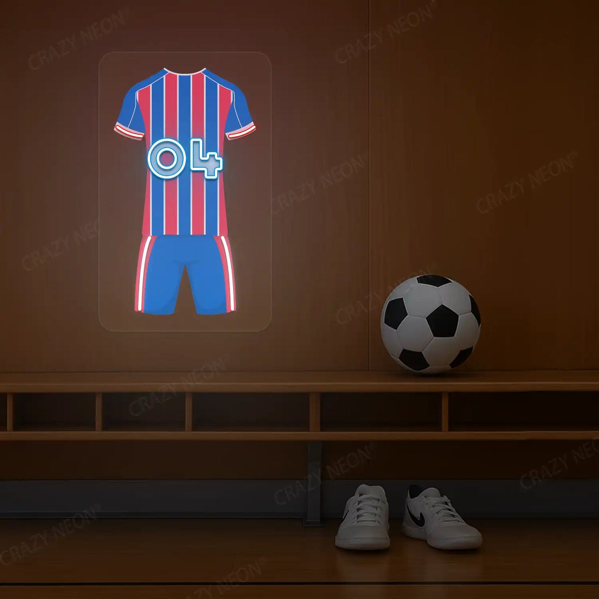 CRY Jersey Football Neon Artwork Sign