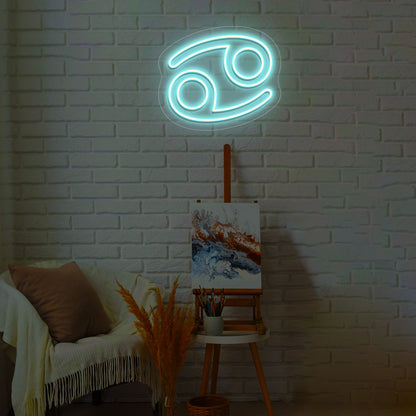 Cancer Zodiac Neon Sign