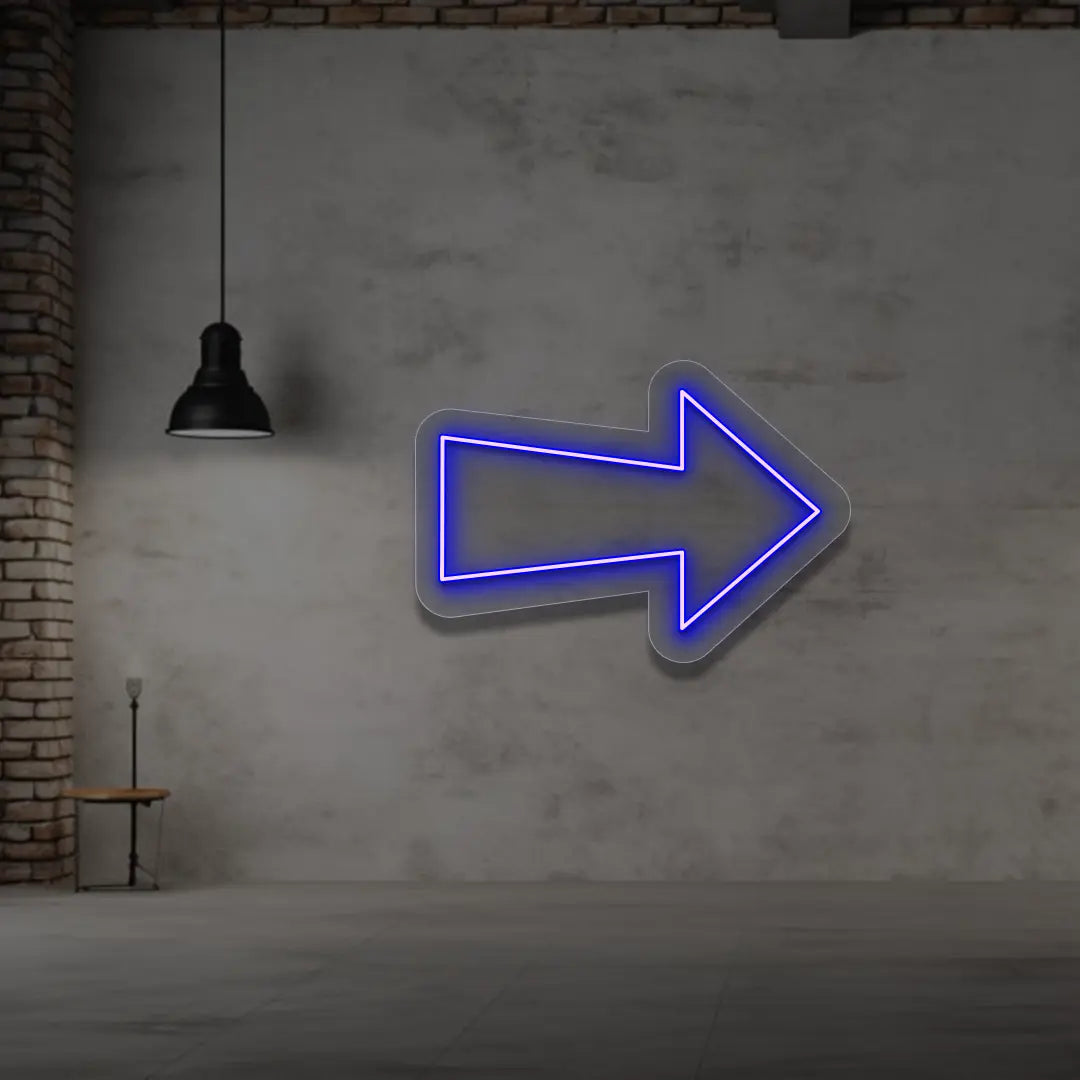 Right Arrow Neon Sign