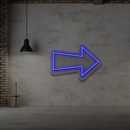 Right Arrow Neon Sign
