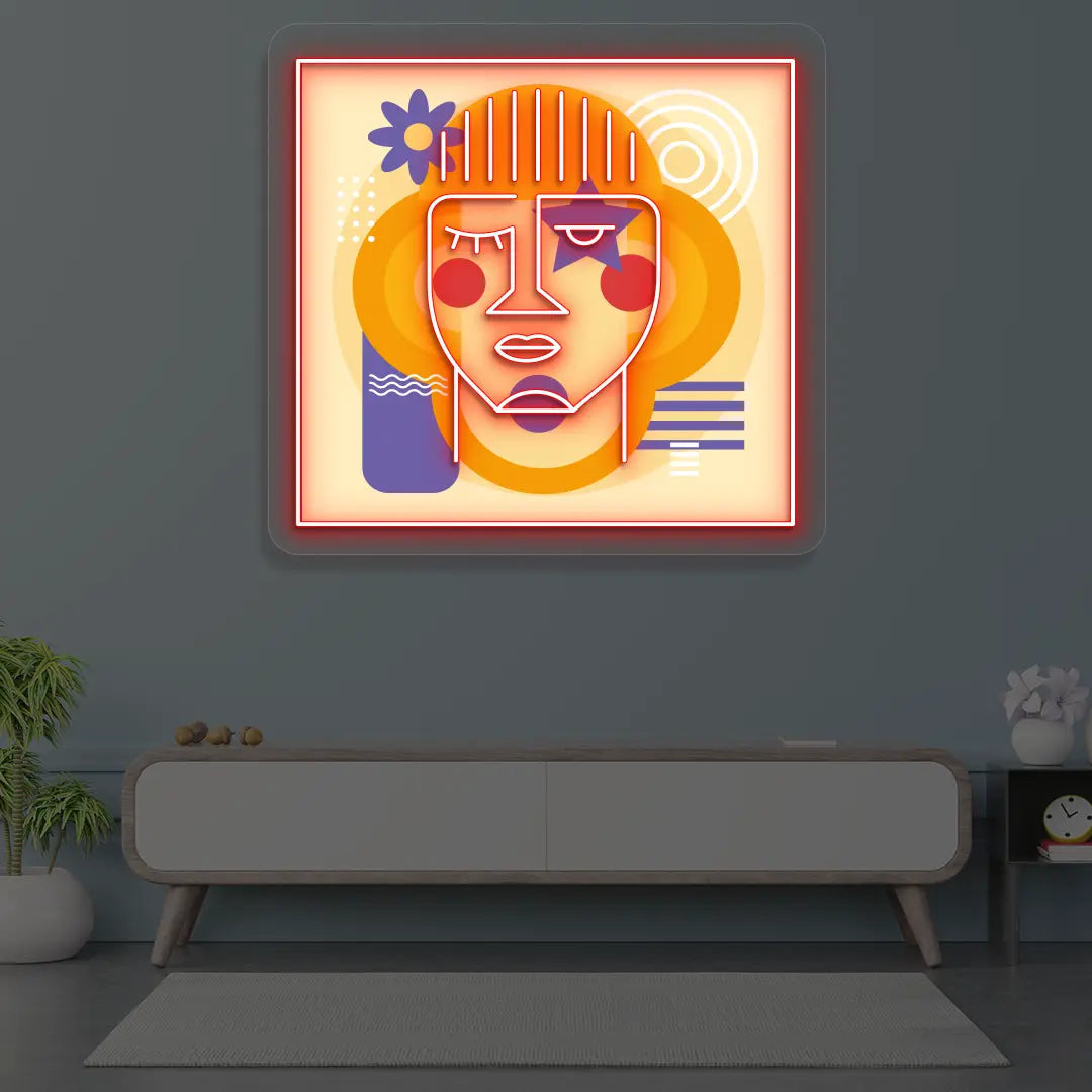 Urban Pop Abstract Neon Artwork Sign