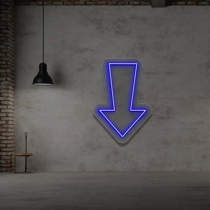 Down Arrow Neon Sign
