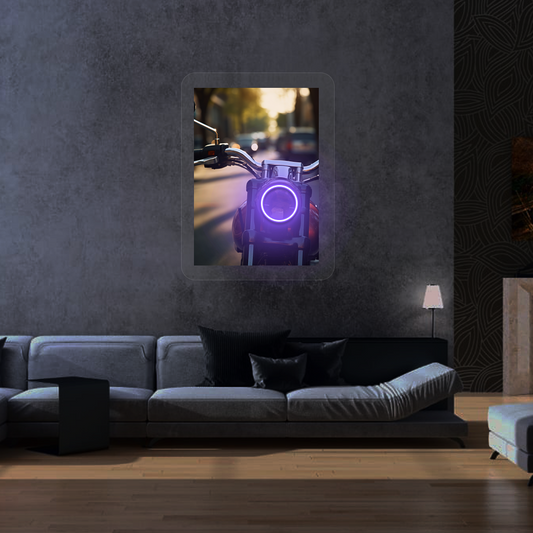 Halo Urban Moto Neon Artwork Sign