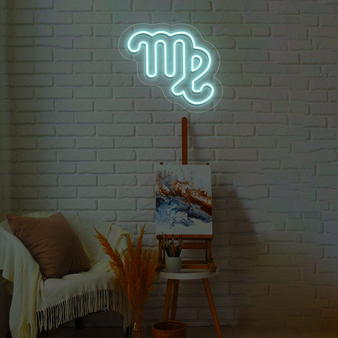 Virgo Zodiac Neon Sign