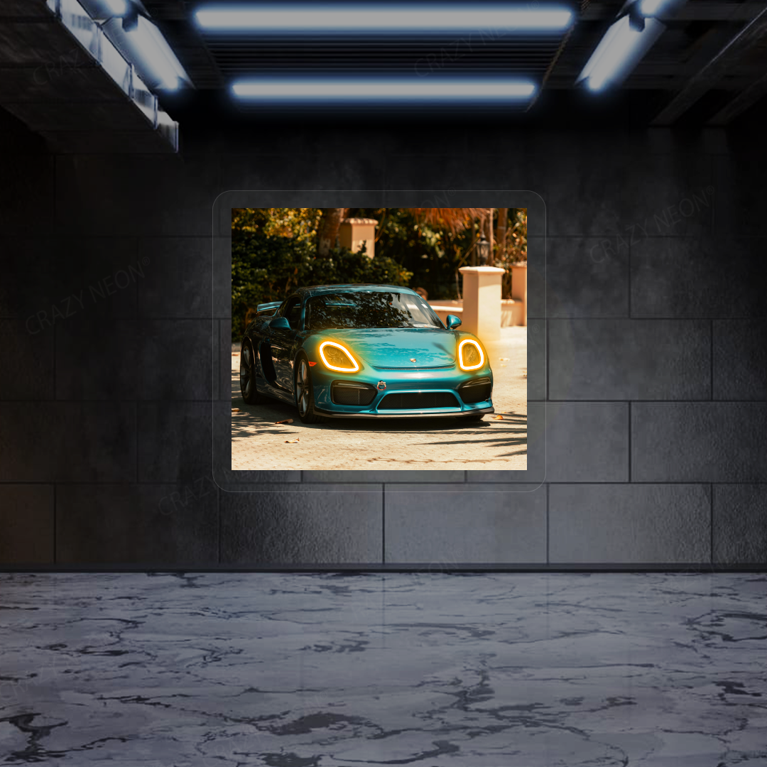 718 Cayman GT4 Neon Artwork Sign