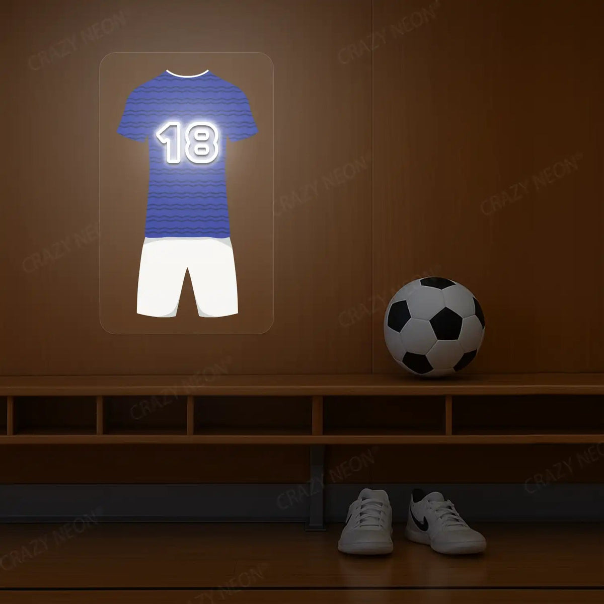 EVE Jersey Football Neon Artwork Sign
