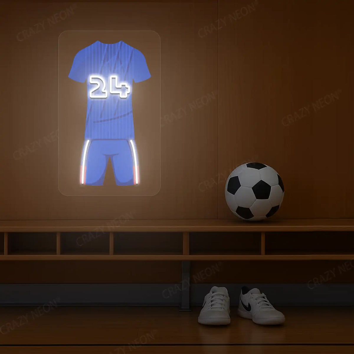 CHE Jersey Football Neon Artwork Sign