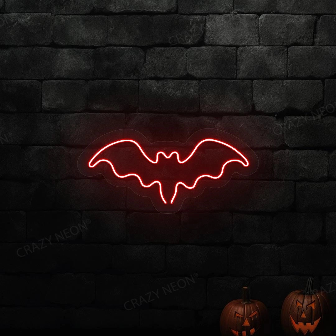 Halloween Bat Neon Sign