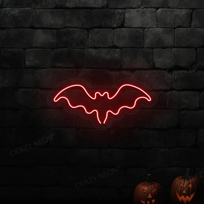 Halloween Bat Neon Sign