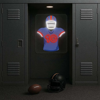BUF Jersey Football Neon Artwork Sign