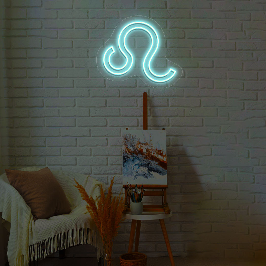 Leo Zodiac Neon Sign