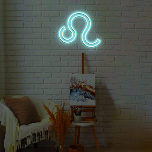 Leo Zodiac Neon Sign