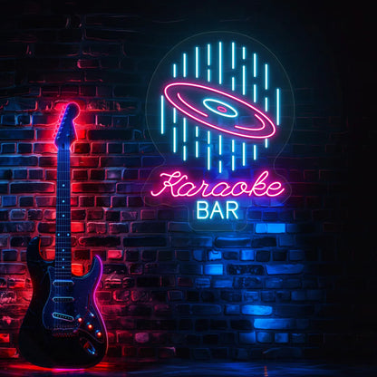Karaoke Bar Night Neon Sign