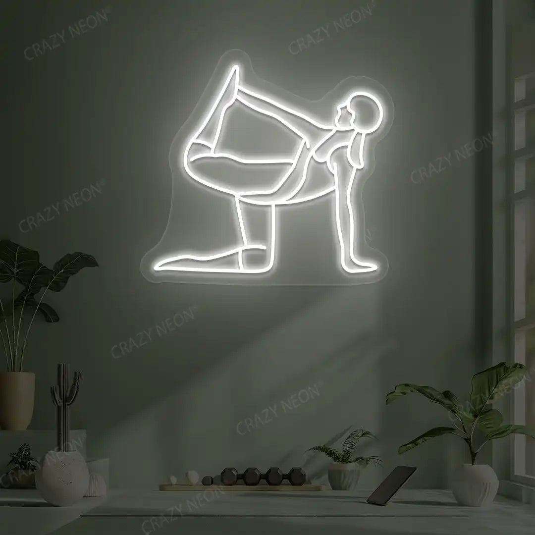 Ardha Dhanurasana Yoga Neon Sign