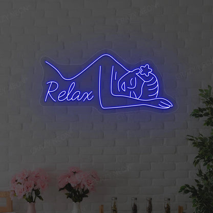 Aesthetic Relax Neon Sign