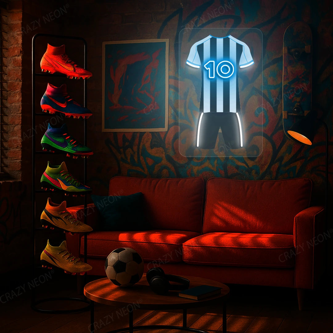 NEW Jersey Football Neon Artwork Sign