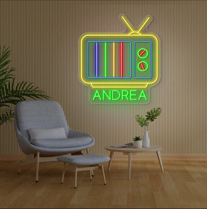 Tele-Box Vintage Neon Sign