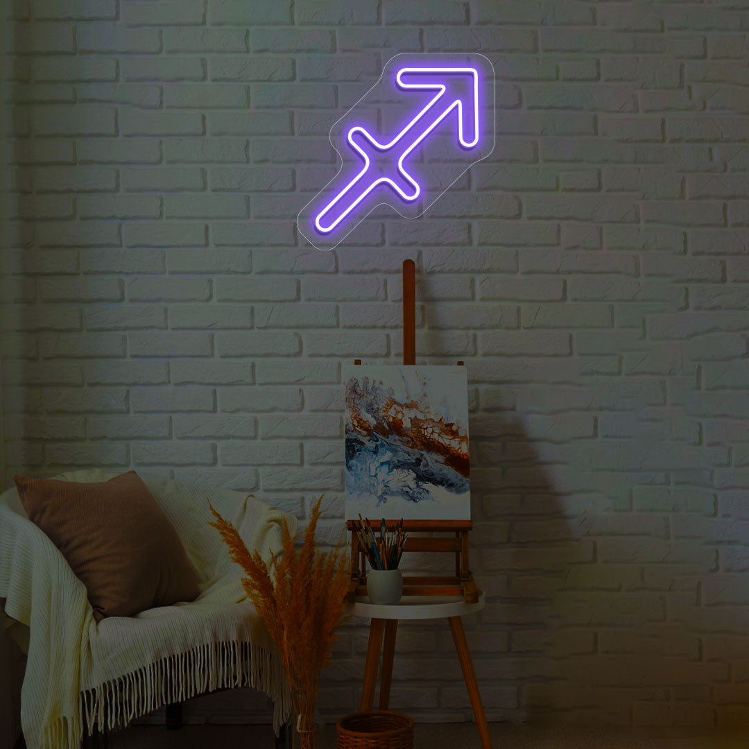 Sagittarius Zodiac Neon Sign