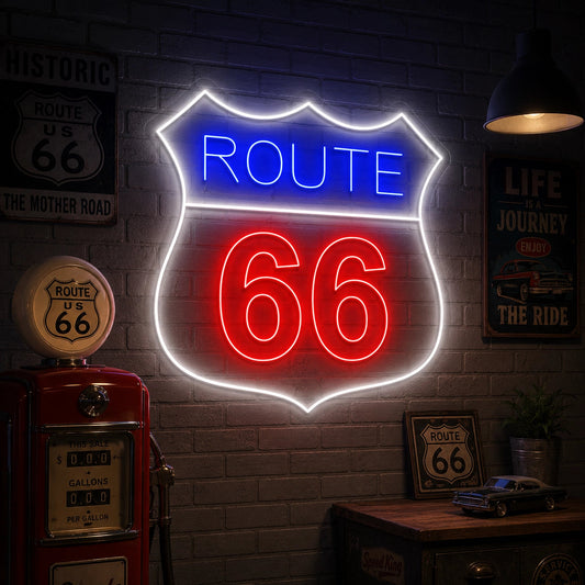 Route 66 Vintage Neon Sign