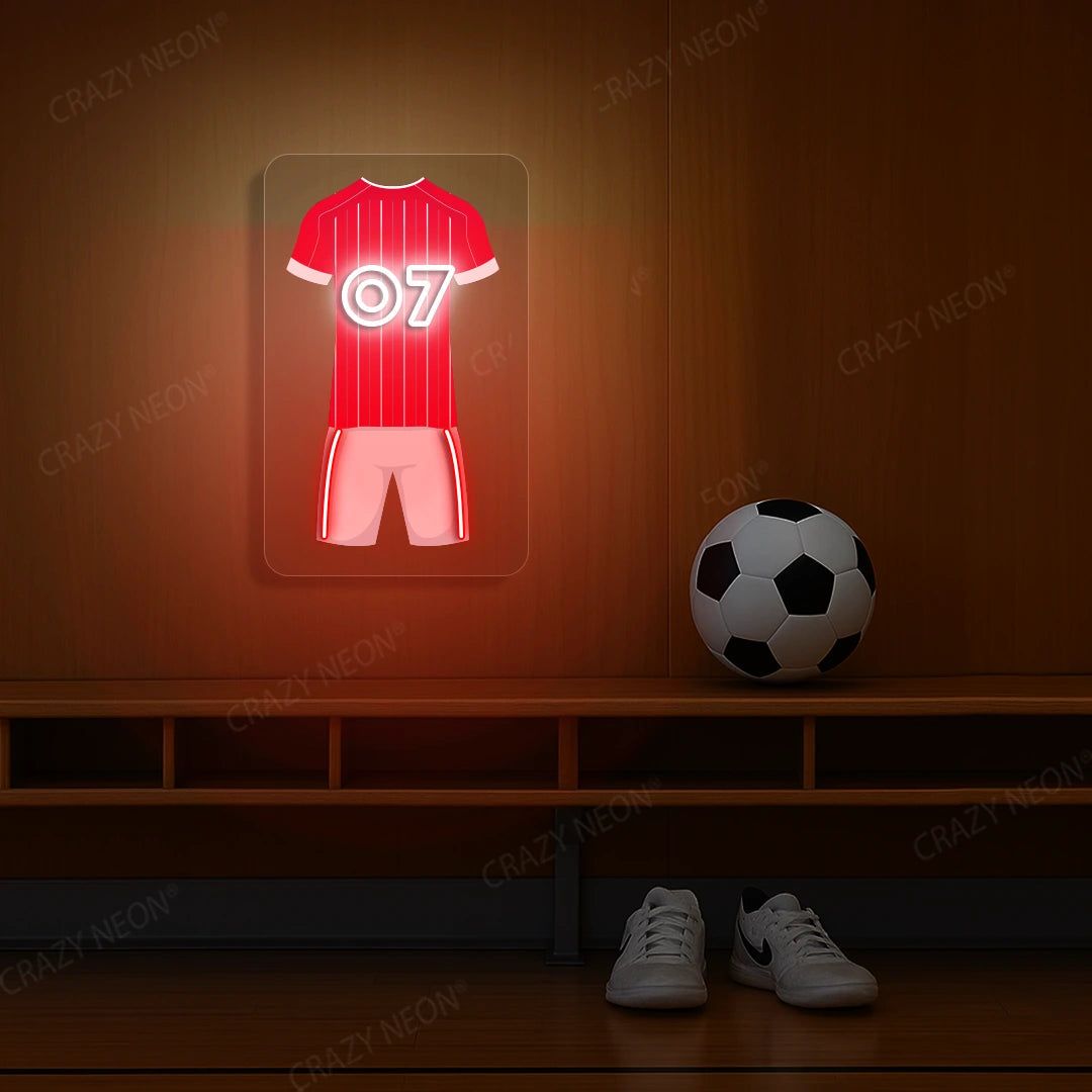 NFO Jersey Football Neon Artwork Sign