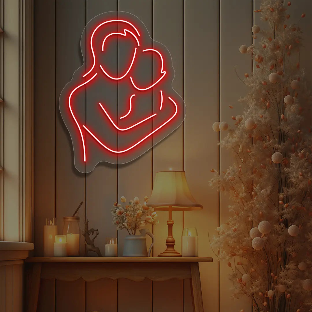 Mama's Hug Neon Sign