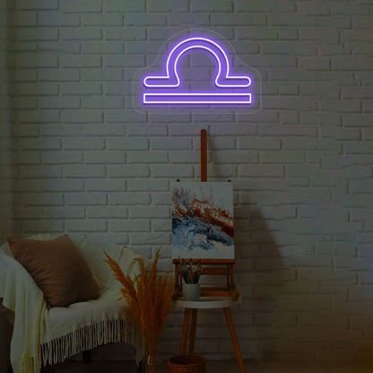 Libra Zodiac Neon Sign