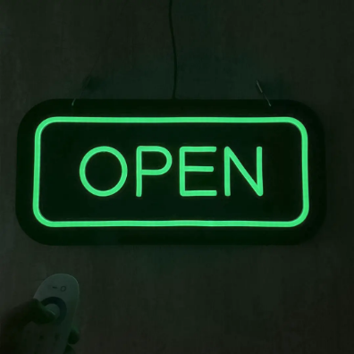 Open and Close Neon Sign
