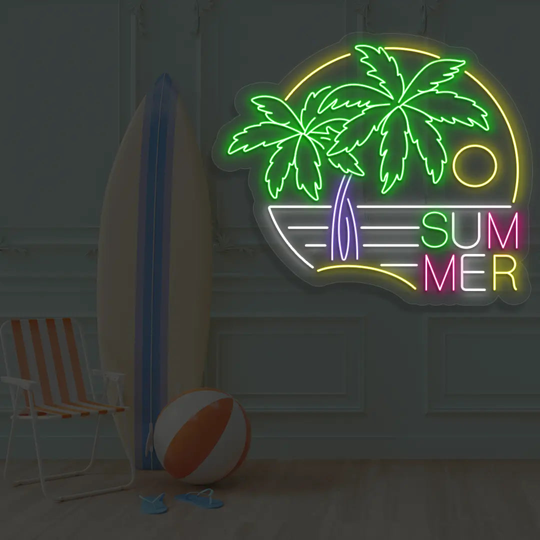 Summer Paradise Neon Sign